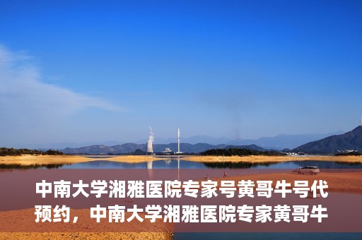 中南大学湘雅医院专家号黄哥牛号代预约，中南大学湘雅医院专家黄哥牛号预约攻略，一站式代预约服务体验