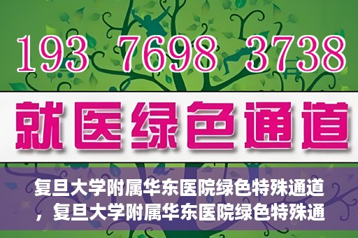复旦大学附属华东医院绿色特殊通道，复旦大学附属华东医院绿色特殊通道，健康之路的新篇章