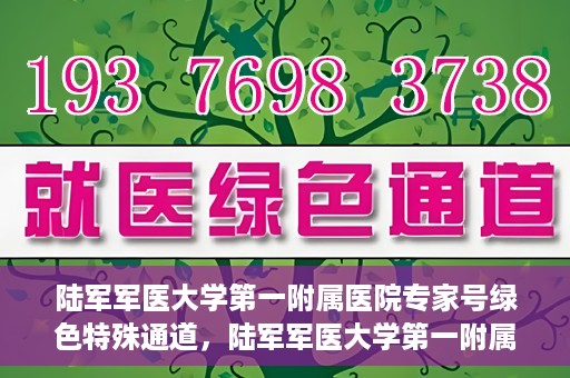 陆军军医大学第一附属医院专家号绿色特殊通道，陆军军医大学第一附属医院专家号绿色通道，特殊通道助力患者高效就医体验