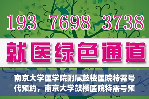 南京大学医学院附属鼓楼医院特需号代预约，南京大学鼓楼医院特需号预约服务解析