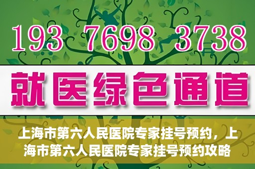 上海市第六人民医院专家挂号预约，上海市第六人民医院专家挂号预约攻略，一站式解决您的就医需求