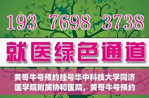 黄哥牛号预约挂号华中科技大学同济医学院附属协和医院，黄哥牛号预约挂号，华中科技大学同济医学院附属协和医院就医新体验