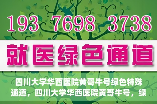 四川大学华西医院黄哥牛号绿色特殊通道，四川大学华西医院黄哥牛号，绿色特殊通道开启生命之门