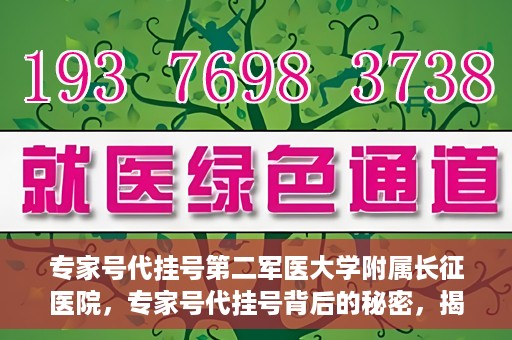 专家号代挂号第二军医大学附属长征医院，专家号代挂号背后的秘密，揭秘长征医院的医疗专家资源与服务体验