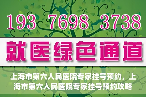 上海市第六人民医院专家挂号预约，上海市第六人民医院专家挂号预约攻略，一站式解决您的就医需求