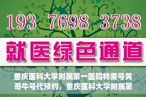 重庆医科大学附属第一医院特需号黄哥牛号代预约，重庆医科大学附属第一医院特需号黄哥牛号预约服务解析