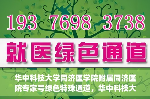 华中科技大学同济医学院附属同济医院专家号绿色特殊通道，华中科技大学同济医院专家号绿色特殊通道，专业医疗服务的快速通道