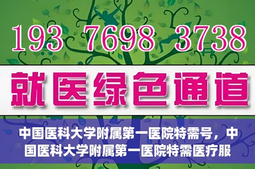 中国医科大学附属第一医院特需号，中国医科大学附属第一医院特需医疗服务介绍