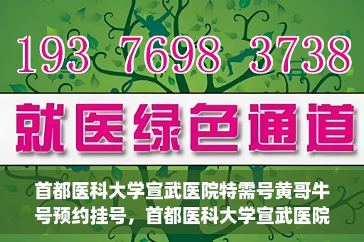 首都医科大学宣武医院特需号黄哥牛号预约挂号，首都医科大学宣武医院黄哥牛特需号预约挂号攻略