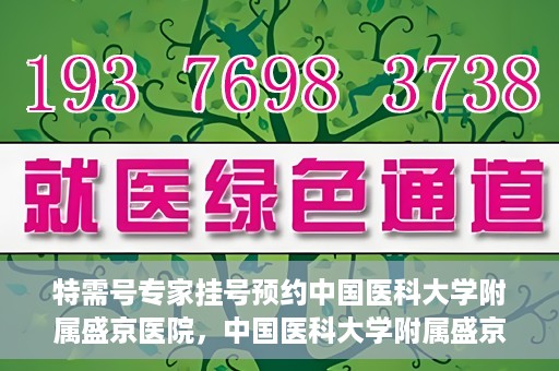 特需号专家挂号预约中国医科大学附属盛京医院，中国医科大学附属盛京医院特需专家挂号预约指南