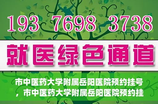 市中医药大学附属岳阳医院预约挂号，市中医药大学附属岳阳医院预约挂号攻略，便捷就医从这里开始
