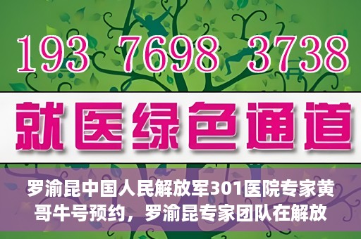 罗渝昆中国人民解放军301医院专家黄哥牛号预约，罗渝昆专家团队在解放军301医院，黄哥牛号预约指南及健康守护专家解读