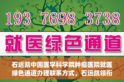 石远凯中国医学科学院肿瘤医院就医绿色通道办理联系方式，石远凯领衔的中国医学科学院肿瘤医院就医绿色通道办理指南与联系方式