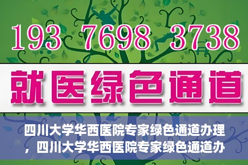 四川大学华西医院专家绿色通道办理，四川大学华西医院专家绿色通道办理详解，一站式高效就医体验
