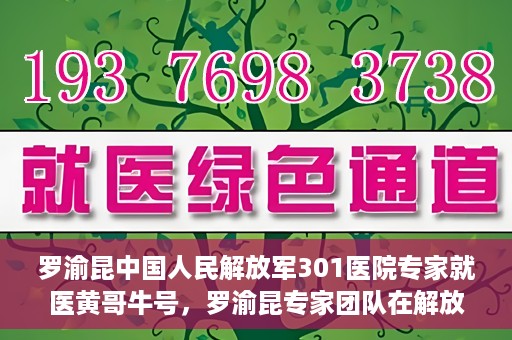 罗渝昆中国人民解放军301医院专家就医黄哥牛号，罗渝昆专家团队在解放军301医院为患者黄哥牛号解忧就医之路