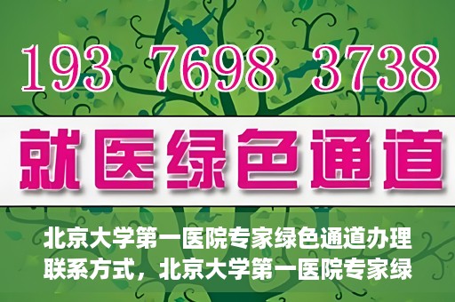 北京大学第一医院专家绿色通道办理联系方式，北京大学第一医院专家绿色通道办理指南，快速联系专家团队的方法