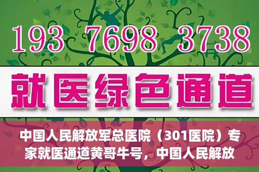 中国人民解放军总医院（301医院）专家就医通道黄哥牛号，中国人民解放军总医院（301医院）黄哥牛号专家就医绿色通道