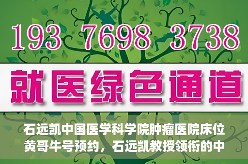 石远凯中国医学科学院肿瘤医院床位黄哥牛号预约，石远凯教授领衔的中国医学科学院肿瘤医院床位预约攻略，黄哥牛号预约详解