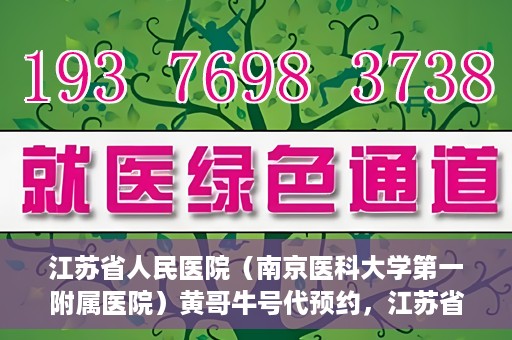 江苏省人民医院（南京医科大学第一附属医院）黄哥牛号代预约，江苏省人民医院（南京医科大学第一附属医院）黄哥牛号预约服务解析
