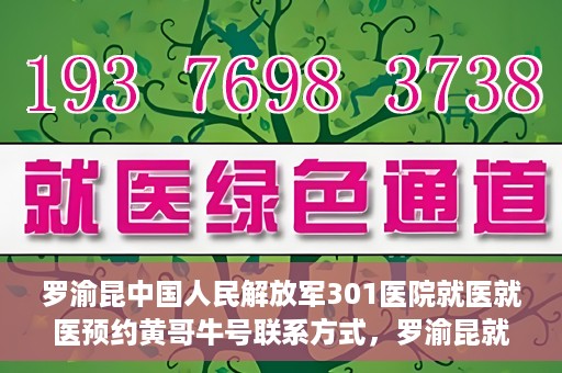 罗渝昆中国人民解放军301医院就医就医预约黄哥牛号联系方式，罗渝昆就医之路，中国人民解放军301医院预约挂号攻略及联系方式揭秘