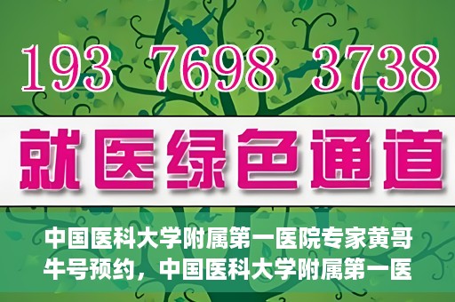 中国医科大学附属第一医院专家黄哥牛号预约，中国医科大学附属第一医院专家黄哥牛预约挂号攻略