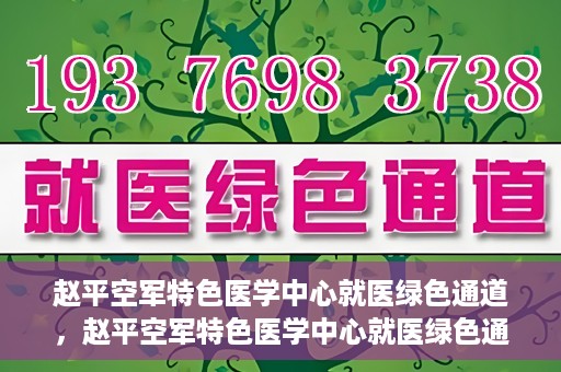 赵平空军特色医学中心就医绿色通道，赵平空军特色医学中心就医绿色通道简介