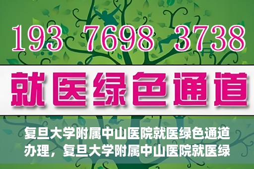 复旦大学附属中山医院就医绿色通道办理，复旦大学附属中山医院就医绿色通道办理详解与指南