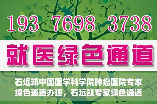 石远凯中国医学科学院肿瘤医院专家绿色通道办理，石远凯专家绿色通道办理，中国医学科学院肿瘤医院权威解读与操作指南