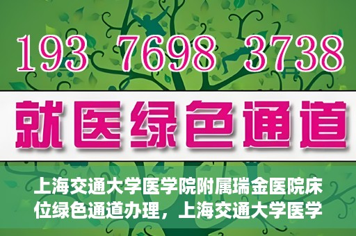 上海交通大学医学院附属瑞金医院床位绿色通道办理，上海交通大学医学院附属瑞金医院床位绿色通道办理详解与攻略