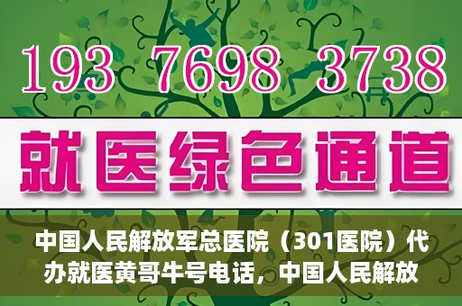 中国人民解放军总医院（301医院）代办就医黄哥牛号电话，中国人民解放军总医院（301医院）黄哥就医助手热线解析