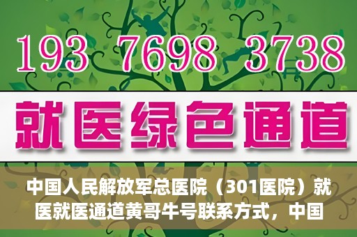 中国人民解放军总医院（301医院）就医就医通道黄哥牛号联系方式，中国人民解放军总医院（301医院）就医通道解析，黄哥牛号联系方式揭秘