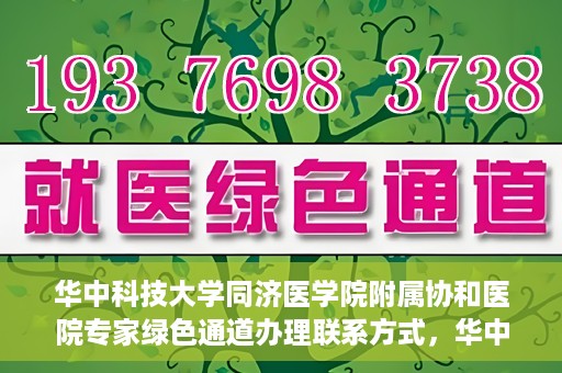 华中科技大学同济医学院附属协和医院专家绿色通道办理联系方式，华中科技大学同济医学院附属协和医院专家绿色通道联系指南