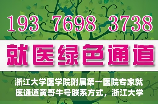 浙江大学医学院附属第一医院专家就医通道黄哥牛号联系方式，浙江大学医学院附属第一医院专家就医通道，黄哥牛号联系方式全解析