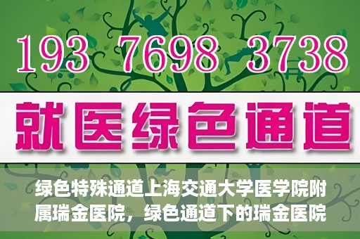 绿色特殊通道上海交通大学医学院附属瑞金医院，绿色通道下的瑞金医院，探索医疗创新的绿色路径