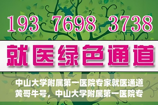 中山大学附属第一医院专家就医通道黄哥牛号，中山大学附属第一医院专家就医通道，黄哥牛号助您轻松挂号就医