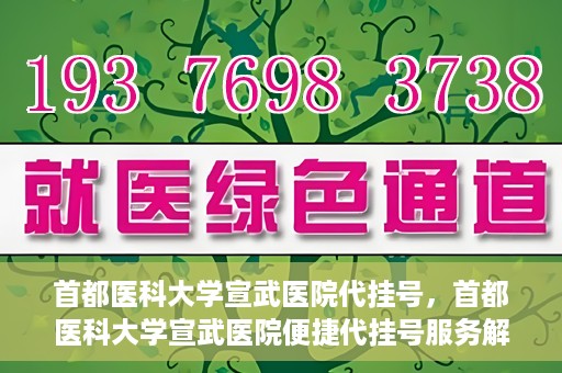 首都医科大学宣武医院代挂号，首都医科大学宣武医院便捷代挂号服务解析