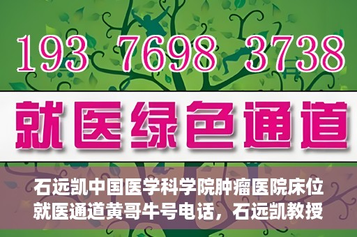石远凯中国医学科学院肿瘤医院床位就医通道黄哥牛号电话，石远凯教授团队就医通道及黄哥牛号电话介绍，中国医学科学院肿瘤医院床位预约攻略