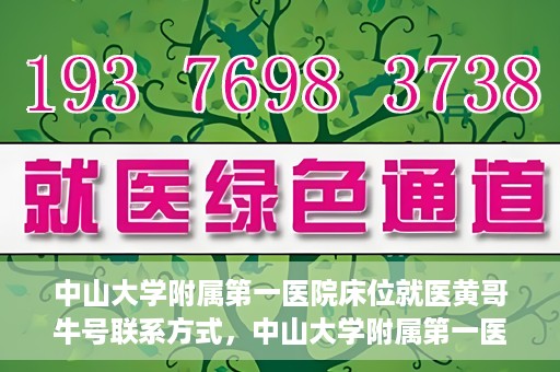 中山大学附属第一医院床位就医黄哥牛号联系方式，中山大学附属第一医院床位就医攻略，黄哥牛号联系方式揭秘