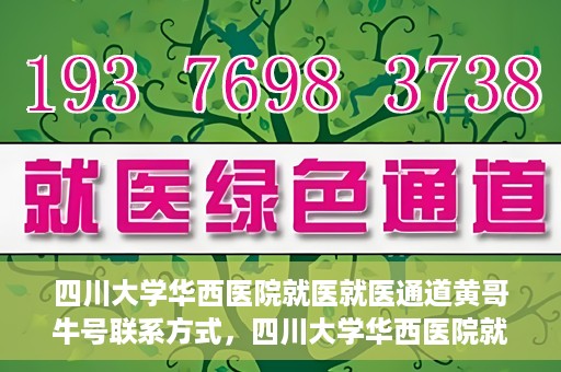四川大学华西医院就医就医通道黄哥牛号联系方式，四川大学华西医院就医通道，黄哥牛号联系方式全解析