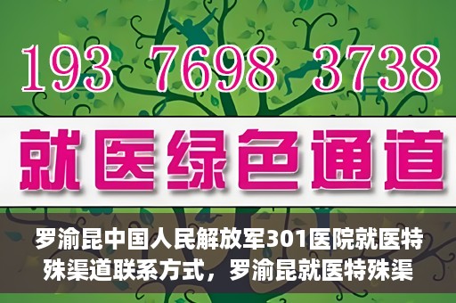 罗渝昆中国人民解放军301医院就医特殊渠道联系方式，罗渝昆就医特殊渠道揭秘，中国人民解放军301医院联系方式解密