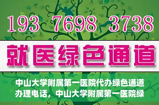 中山大学附属第一医院代办绿色通道办理电话，中山大学附属第一医院绿色通道办理流程及电话全解析