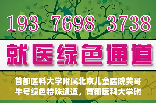 首都医科大学附属北京儿童医院黄哥牛号绿色特殊通道，首都医科大学附属北京儿童医院，黄哥牛号绿色特殊通道，助力儿童健康之路