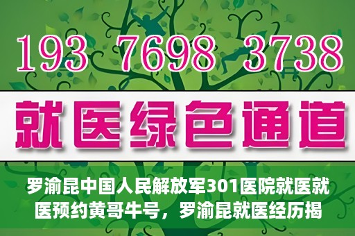 罗渝昆中国人民解放军301医院就医就医预约黄哥牛号，罗渝昆就医经历揭秘，中国人民解放军301医院预约背后的故事