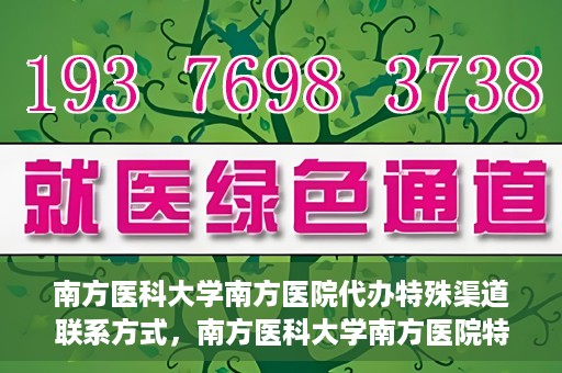 南方医科大学南方医院代办特殊渠道联系方式，南方医科大学南方医院特殊渠道联系方式代办服务解析