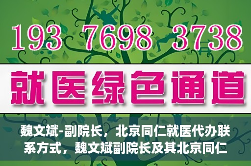 魏文斌-副院长，北京同仁就医代办联系方式，魏文斌副院长及其北京同仁医院就医代办联系方式解析