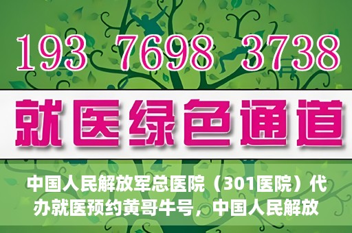 中国人民解放军总医院（301医院）代办就医预约黄哥牛号，中国人民解放军总医院（301医院）黄哥牛号就医预约代办服务解析