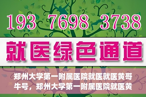郑州大学第一附属医院就医就医黄哥牛号，郑州大学第一附属医院就医黄哥牛号，就医新体验与医疗创新力量