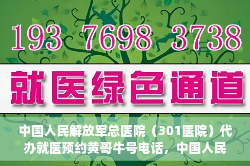 中国人民解放军总医院（301医院）代办就医预约黄哥牛号电话，中国人民解放军总医院（301医院）黄哥就医预约代办服务联系电话解析