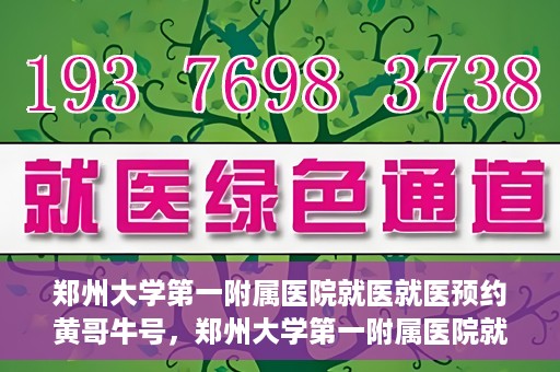 郑州大学第一附属医院就医就医预约黄哥牛号，郑州大学第一附属医院就医预约秘籍，黄哥牛号引领便捷就医新风尚