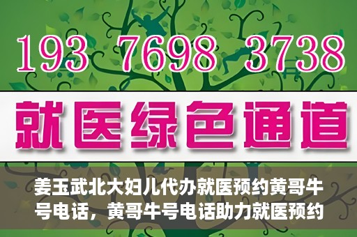 姜玉武北大妇儿代办就医预约黄哥牛号电话，黄哥牛号电话助力就医预约，姜玉武教授在北大妇儿医院的便捷就医之路